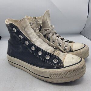 Converse Womens 6.5 White High Top Sneaker Shoes Skateboarding Casual Walking